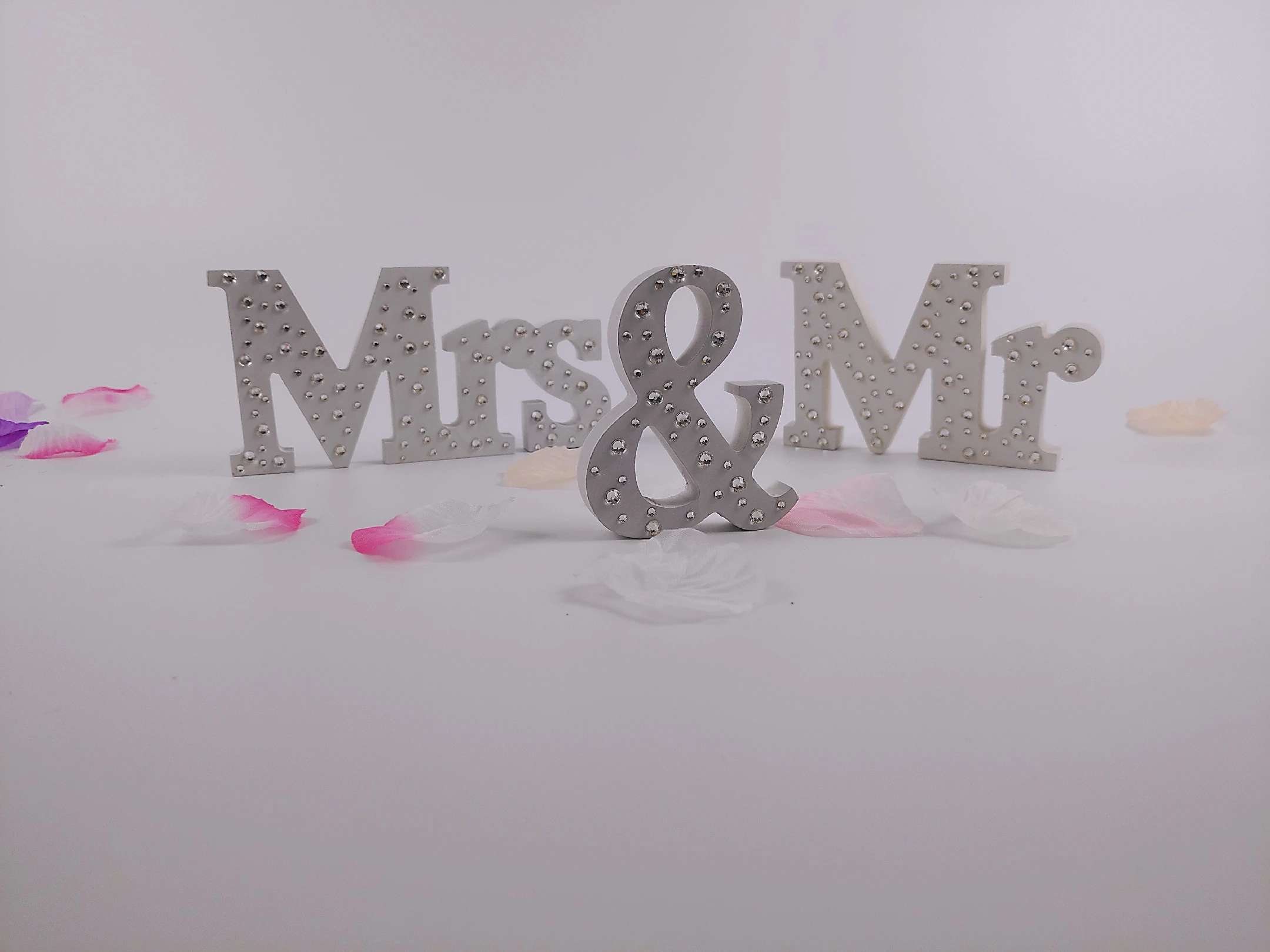 Новый Алмаз 24 буквы любовь Дрель Mr & Mrs свадебное украшение LogoWedding фоторамка|frame