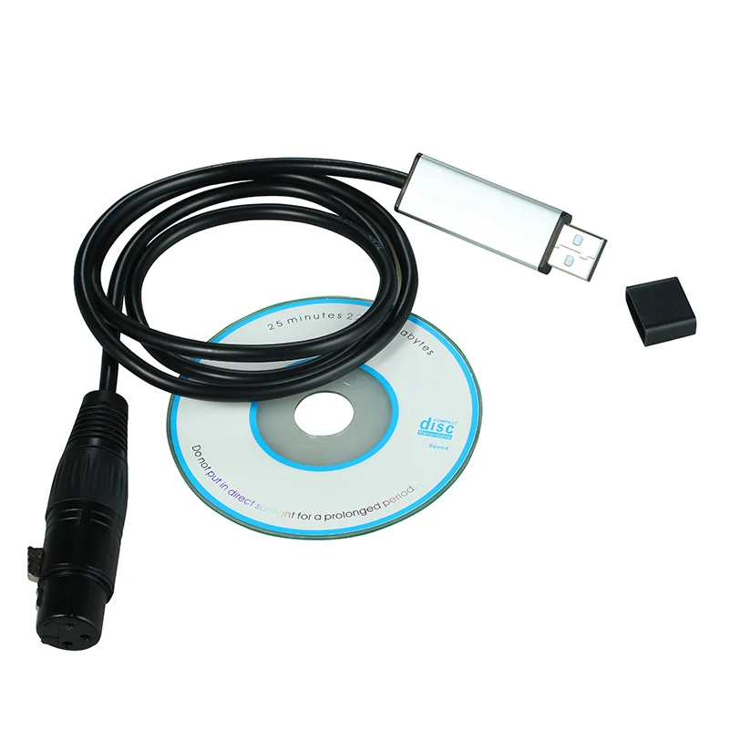 Usb для Dmx Интерфейс адаптер сценический светильник ing диско par Dj вечерние s луч Led 512
