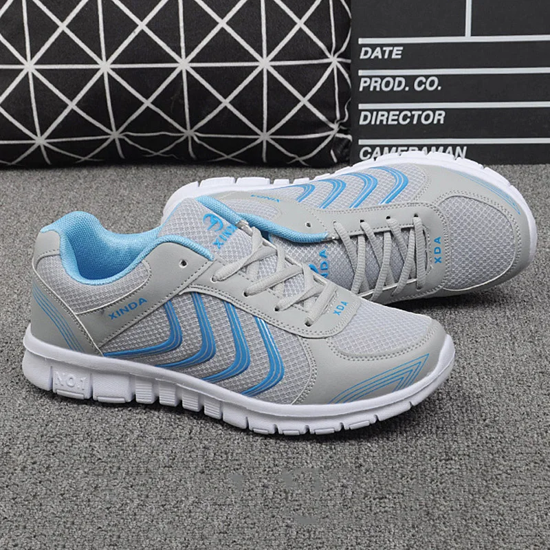 Женские кроссовки дышащая обувь для бега женская на шнуровке модная спортивная