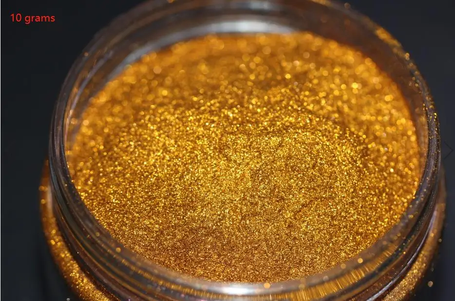 10 grams Золотой Алмазный сыпучий хайлайтер пыль Пигмент Порошок для косметики нейл-арта, смолы ремесло, мыло, свечи, сделай сам очень красивые - Цвет: 10 grams