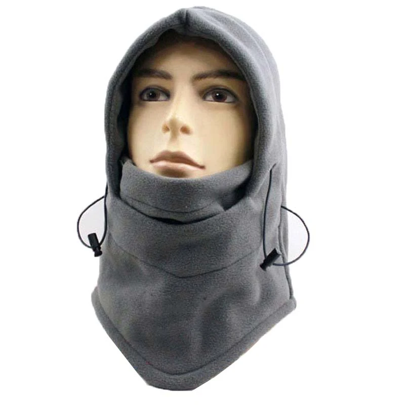 Зимние Термальность флис капюшоном шею Gorro шапки для Для мужчин женщин мотоцикл