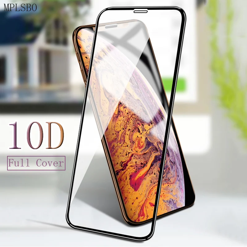 10D Tempered Glass for iPhone 11 Pro Max Screen Protector 6s 8 Plus on the iphone 6 7 XR X XS | Мобильные телефоны и