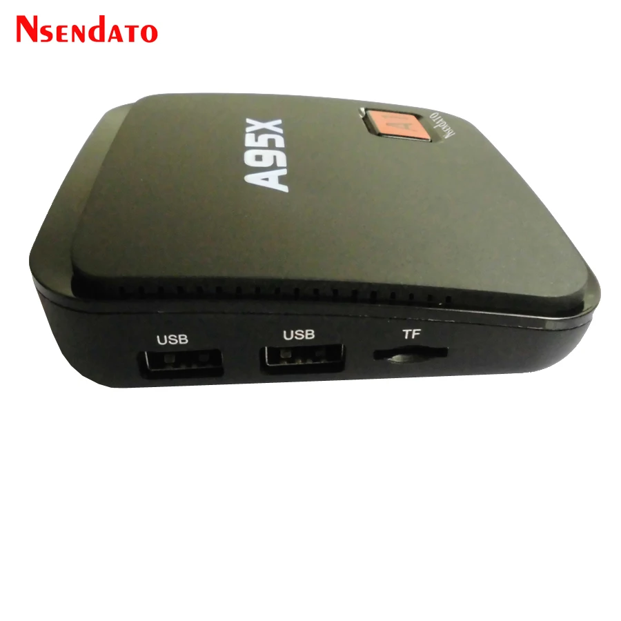 ТВ приставка Nsendato A95X A1 на Android 6 0 с четырехъядерным процессором Amlogic S905X 1 ГБ 8 4K 3D Wi Fi