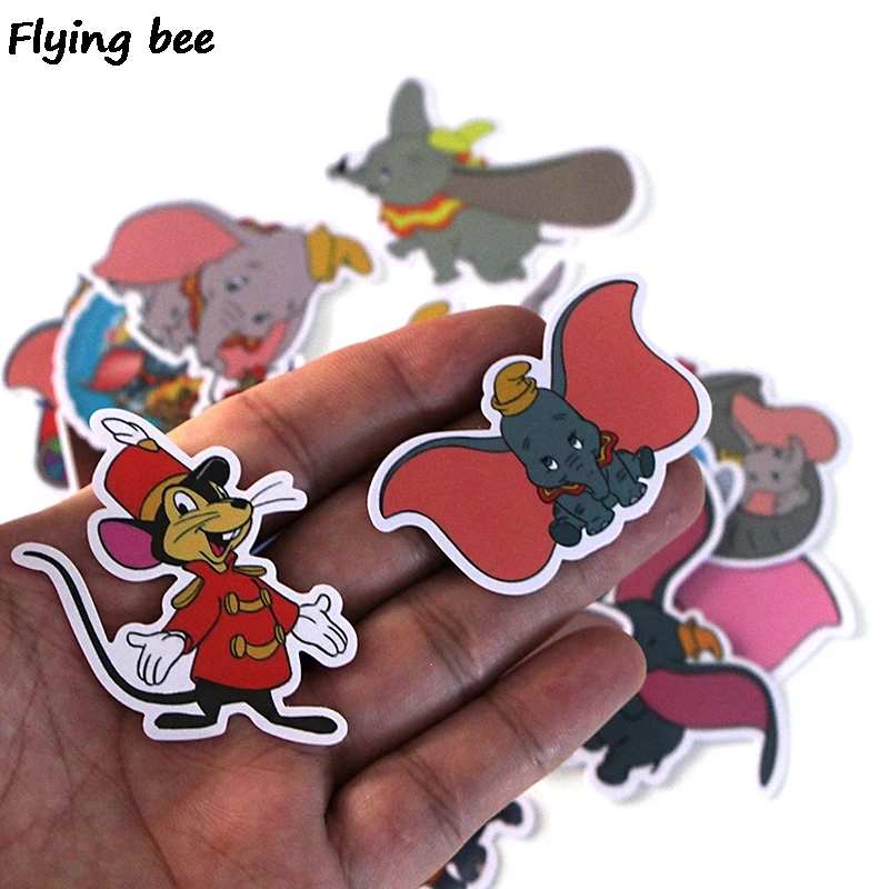 Flyingbee 20 шт. Dumbo милые граффити наклейки s для детей DIY багаж ноутбук скейтборд Автомобиль Велосипед Водонепроницаемый Стикер X0008