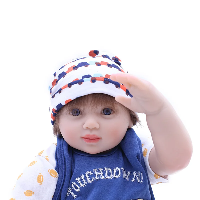 

50cm Silicone Reborn Baby Boy Doll Toy Like Real 20inch Soft Body Newborn Babies Doll Bebe Reborn Girls Bonecas Birthday Gift