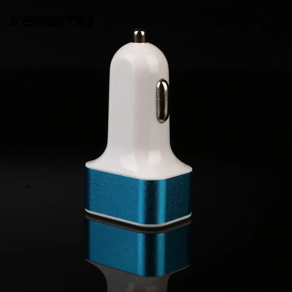 Автомобильный прикуриватель DC12-24V двойной USB 3 порта разветвитель гнезда зарядное