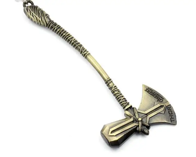 Горячий Мстители 3 Бесконечность войны Тор топор молоток брелок Stormbreaker для