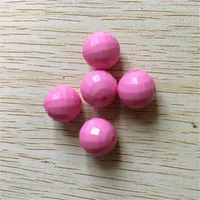 pink Выберите размер и цвет) 10 мм/12 мм/14 мм/16 мм/18 мм/20 мм/22 мм круглые ограненные в виде земного шара бусины - Цвет: pink
