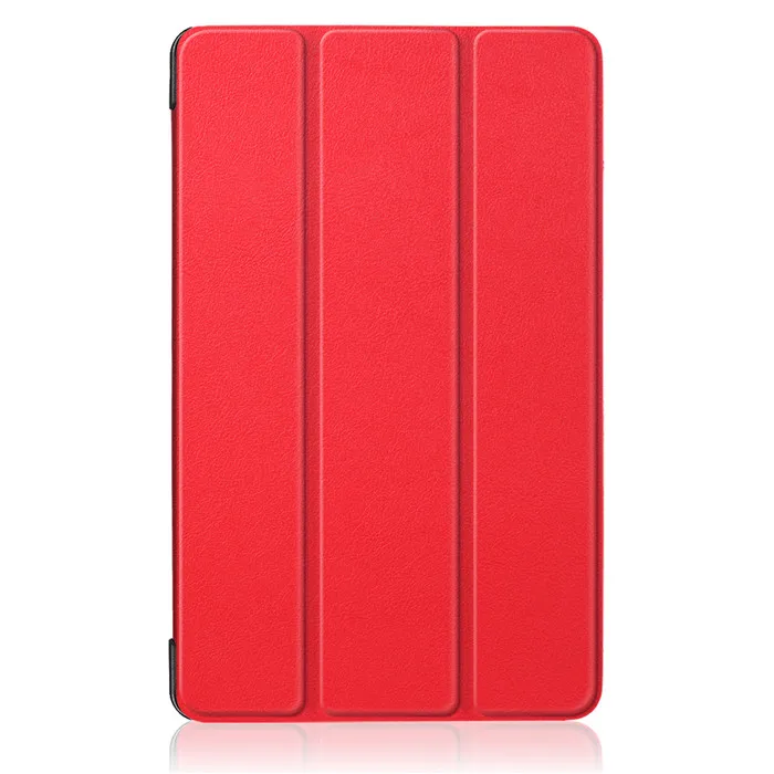 Чехол-подставка из искусственной кожи для Xiao mi pad 4 Plus mi Pad 4 Plus 10,1 дюймов планшет+ 2 шт. Защитная пленка для экрана в подарок - Цвет: Красный