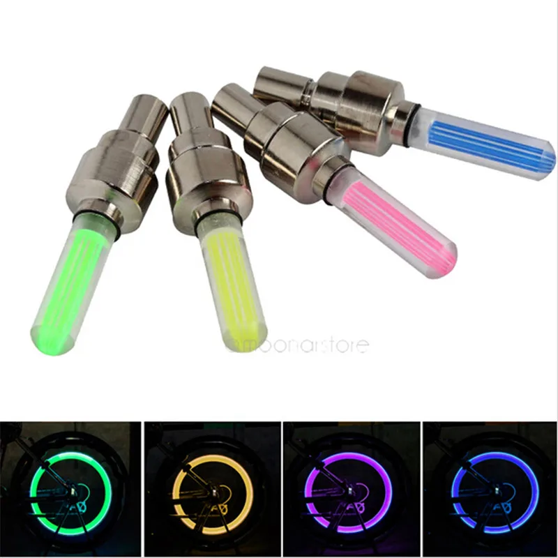 Новинка 2018 светодиодные велосипедные фары 5 шт./компл. колеса шины клапан
