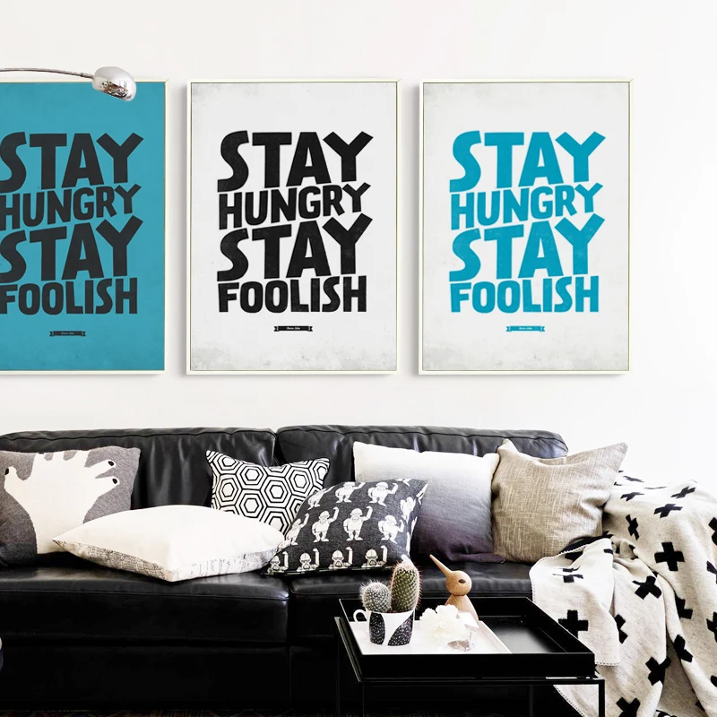 Gohipang надпись Оставайтесь голодными беззаказными английская фраза вдохновляющая