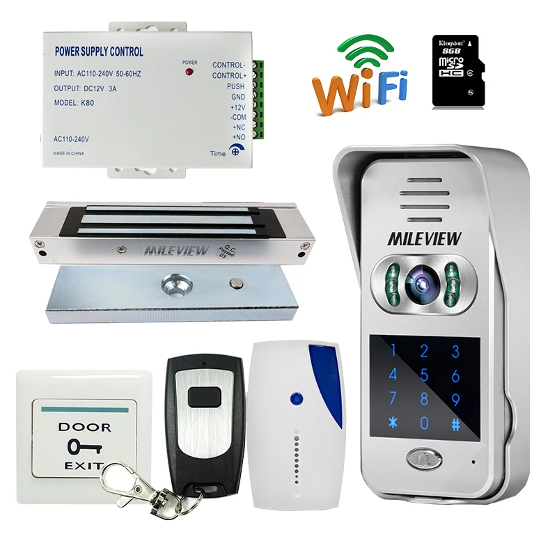 MILEVIEW код/клавиатура Разблокировать Беспроводной wi fi IP видеопереговорное