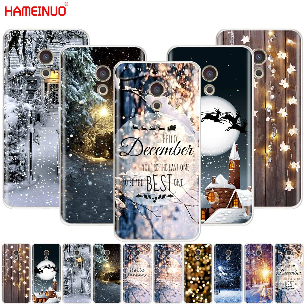 HAMEINUO Пейзаж Зима светильник снежного покрова чехол для телефона для Meizu M6 M5 M5S M2 M3 M3S MX4 MX5 MX6 PRO 6 5 U10 U20 note plus