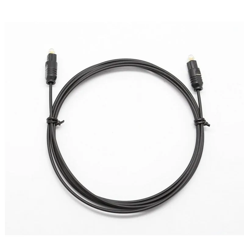 Цифровые Аудиокабели JINCHI 1 м оптоволоконный кабель разъем Toslink cabo kabel black OD2.2mm
