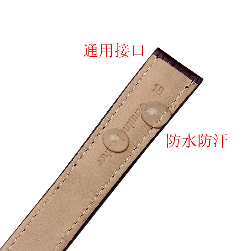 Ремешок из натуральной кожи для наручных часов браслет со складной