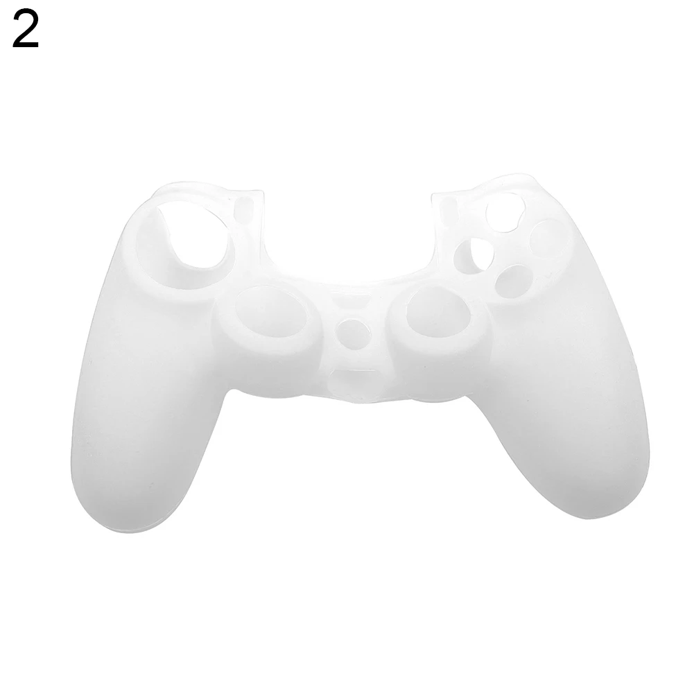 Силиконовый чехол Анти-пыль Защитная крышка для Playstation 4 PS4 контроллер - Цвет: Белый