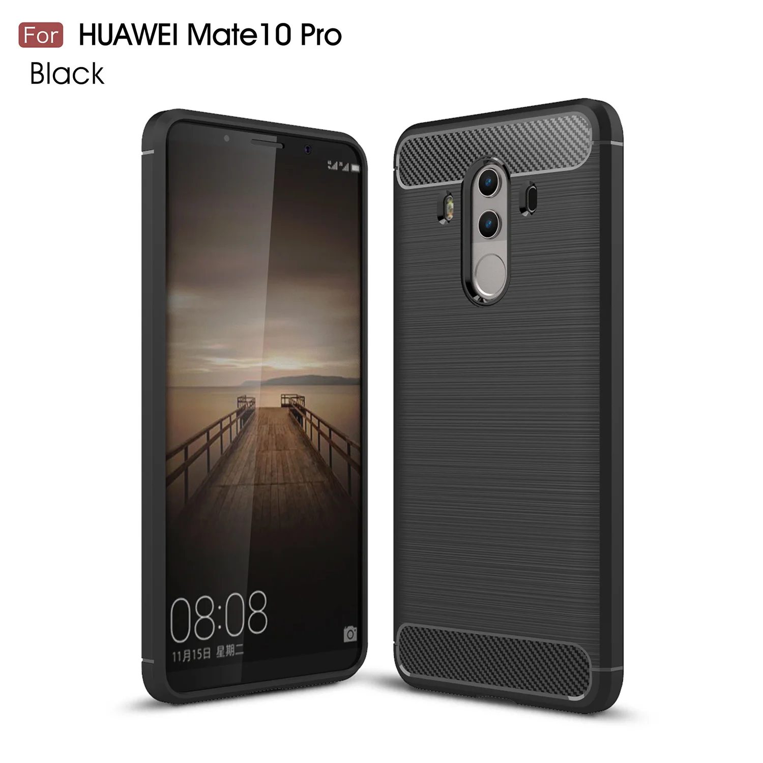 Карбоновый армированный чехол huawei mate 10 Pro Lite TPU Мягкий силиконовый для fundas coque |