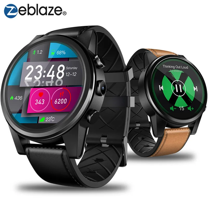 Модные Смарт часы для мужчин Zeblaze THOR 4 PRO 4g GPS Bluetooth SmartWatch Android 7 1 5MP камера 600mah mp3/MP4