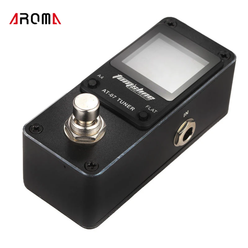 AROMA AT-07 Mini Chromatic Tuner Effect Pedal Single Electric Guitar Effects | Спорт и развлечения
