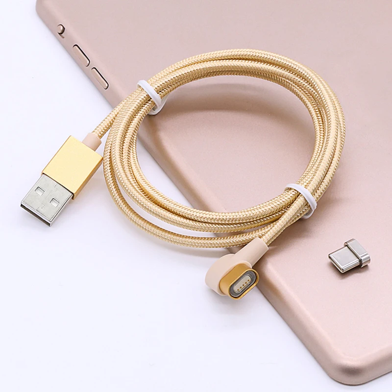 Sindvor usb type C Магнитный зарядный кабель для передачи данных для huawei Honor 8 мобильный телефон l-тип нейлоновая оплетка Магнитный кабель магнит type-C