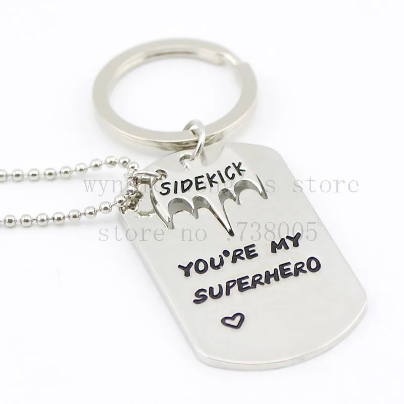Новинка 2015 бирка для собаки с ручной штамповкой брелок Ты мой супергерой набор