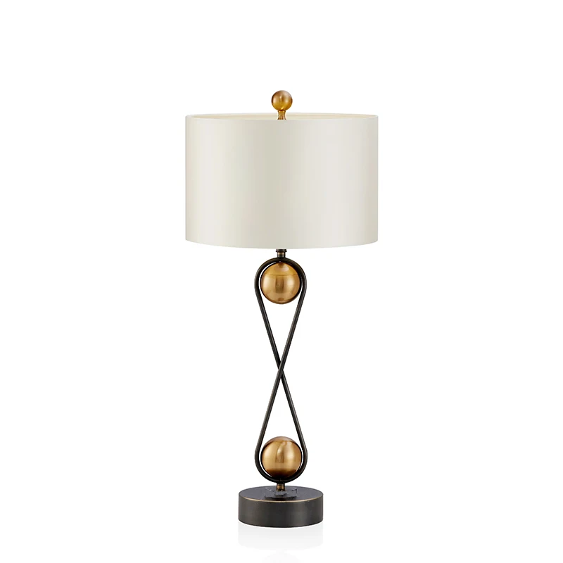 Table lamp Креативный напольный светильник с песочным стеклом, роскошный черный напольный светильник с песочными часами, для гостиной, спальни, пост, современное искусство, украшение для дома, магазина, виллы - Цвет абажура: Table lamp