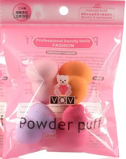 4pcs gourd puff SAIANTTH губка-тыква Капля воды пуховка сухое влажное двойное использование чистое лицо красота макияж яйцо макияж губка пуховка с красивой розничной сумкой - Цвет: 4pcs gourd puff