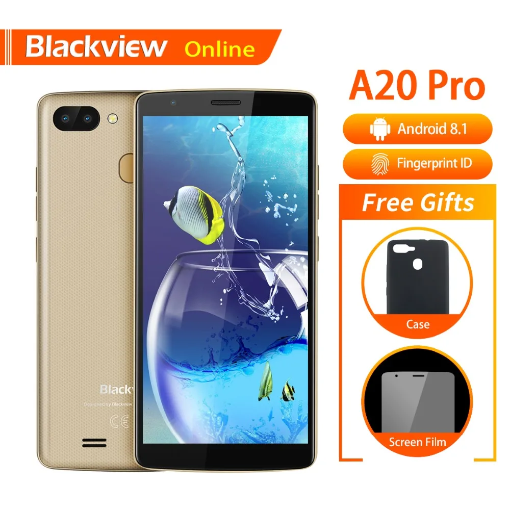 Оригинальный смартфон Blackview A20 Pro 5 дюймовый экран 2 ГБ + 16 Android мобильный телефон
