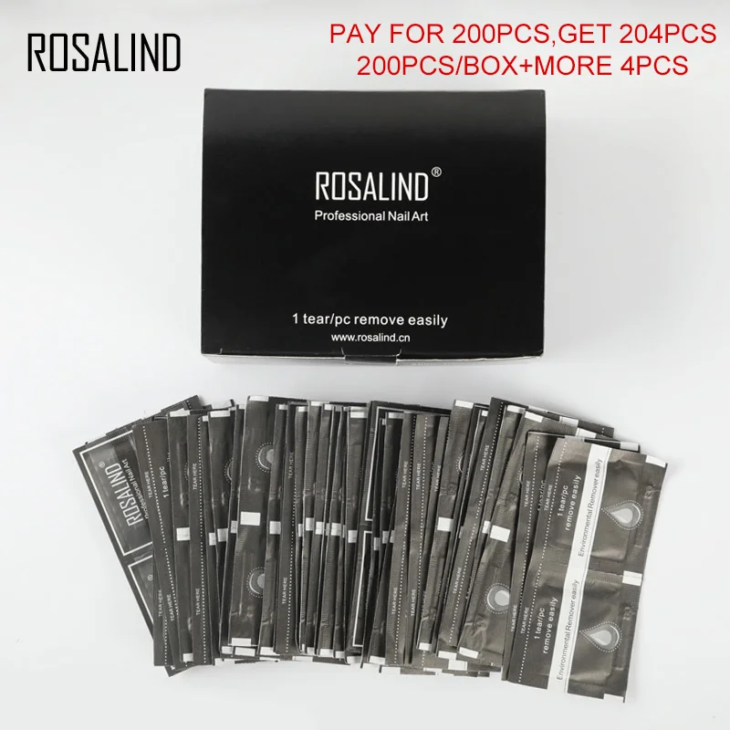 ROSALIND 200 ⑤ кор. средство для удаления лака ногтей гель-средство снятия обертывание