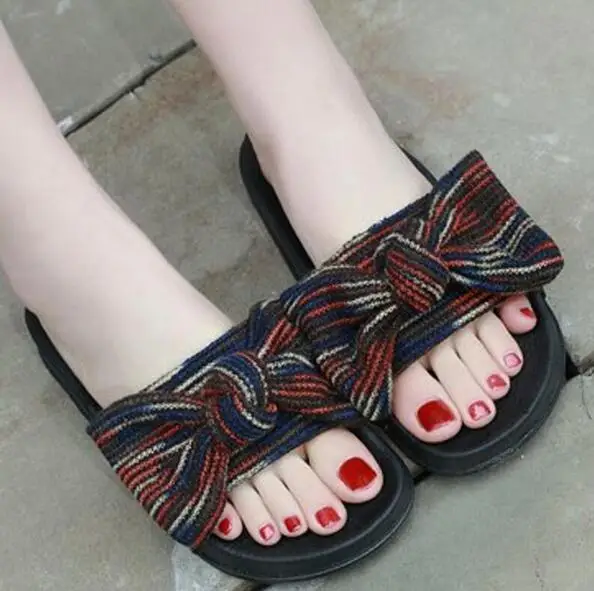 Sandalias mujer женские летние сандалии обувь на танкетке парусиновые шлепанцы в