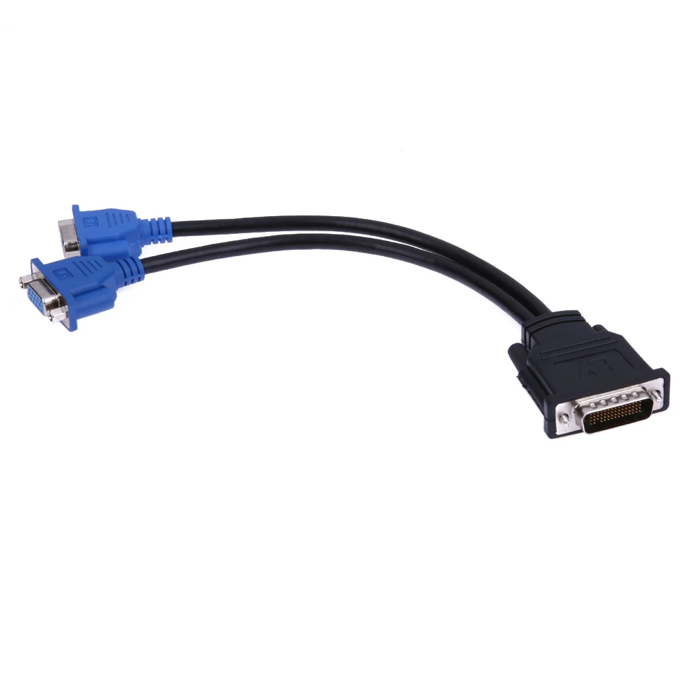 DMS-59 штыревой разъем для 2 VGA 15 Pin Женский Видео сплиттер адаптер кабель монитор