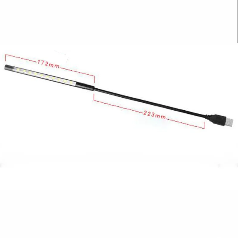 Светодиодная лампа для чтения с USB мобильный светильник ноутбука ПК клавиатуры