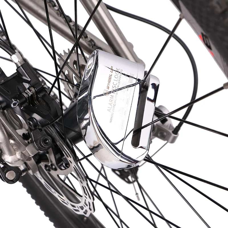 WHEEL UP Alarm Disc lock Anti-theft Comfortable Waterproof Cycling Lock Zinc Alley Electric Bicycle 110 dB | Спорт и развлечения