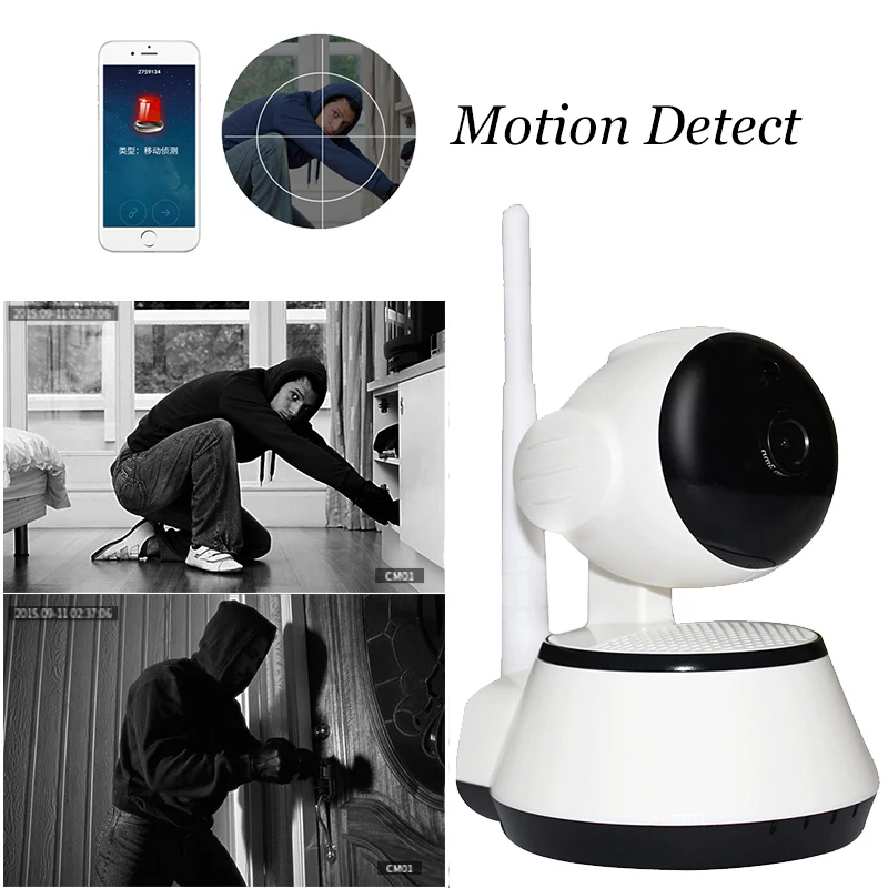 1280x720P HD Беспроводная ip камера CCTV WiFi домашняя видеонаблюдения наклонная PT IR onvif sd