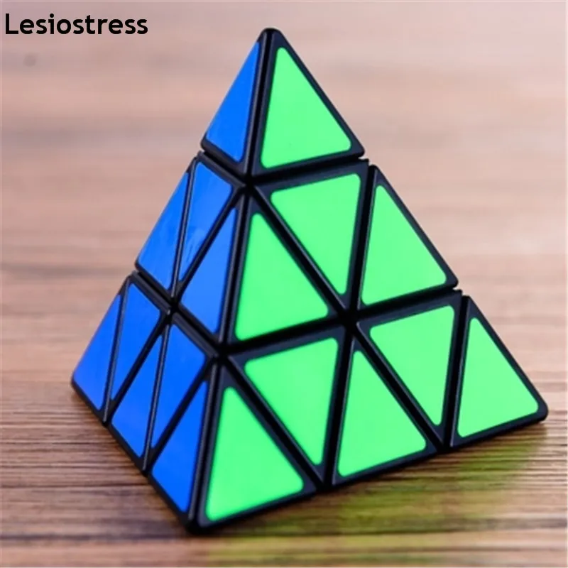Lesiostress 3x3x3 Пирамида волшебный куб Пирамида Cubo Magico профессиональная Головоломка обучающие игрушки для детей