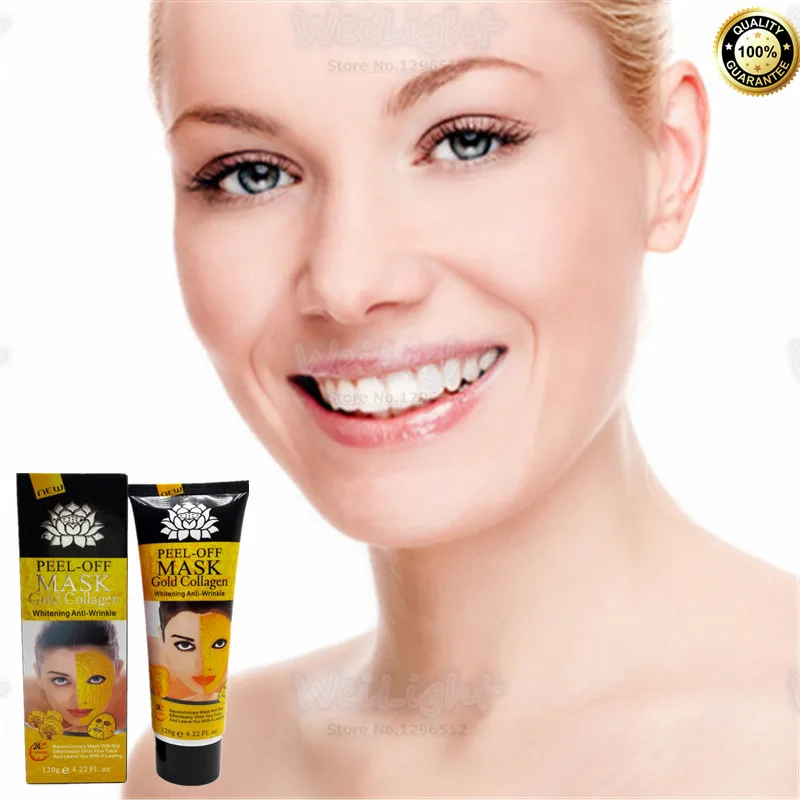 Women Skin Care Facial Mask Gold Collagen Gold Crystal Collagen Powder Face Mask for Moisturizing Firming Oil-control