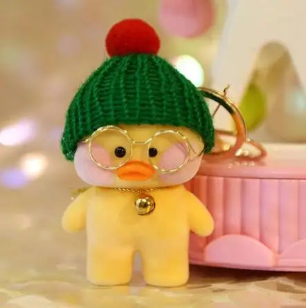 34 Новинка, Lalafanfan, милый брелок, Kawaii, кафе, Мими, желтая утка, фигурка, брелок, сумки, украшения, игрушки для детей - Цвет: 34