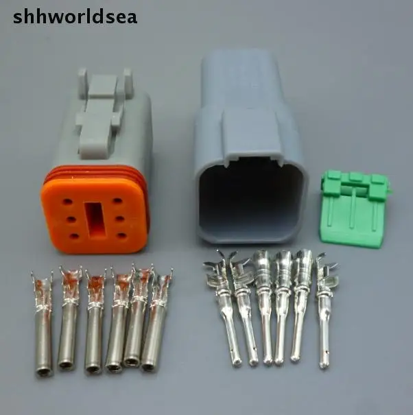 Shhworld 2 комплекта 6 Pin водонепроницаемый Электрический провод Разъем