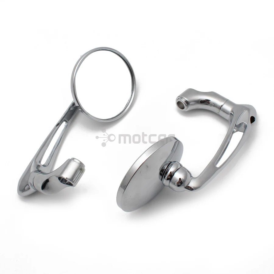 

8/10mm Universal Rearview Side Mirror Motorcycle Mirror with Screws Round Retro Modified Motorbike Cafe Racer Rear view Mirrors