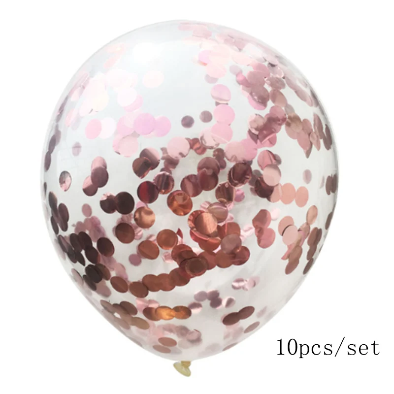 set Розовое золото латекса воздушный шар с гелием 30 40 50 60 70 80 90th Днем Рождения вечерние украшения - Цвет: set