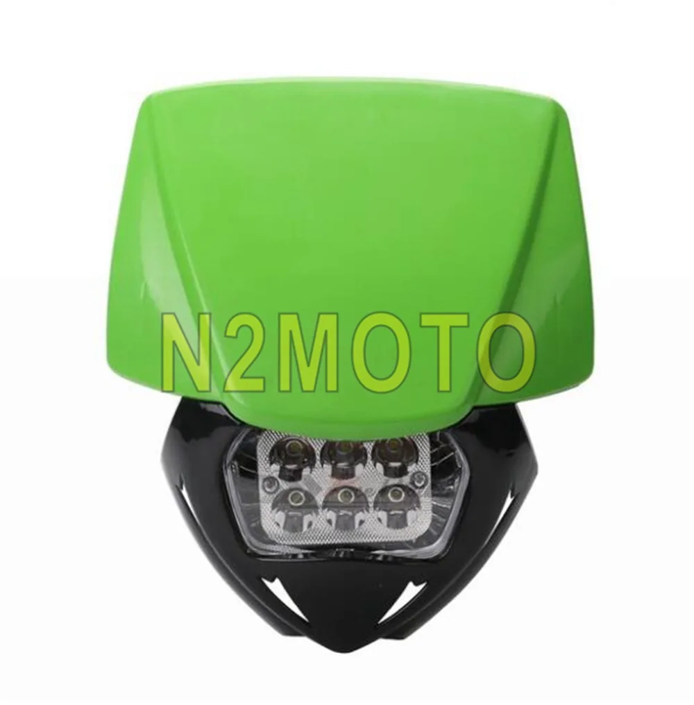 Фара светодиодная яркая для мотоцикла 6 шт. Yamaha Suzuki Kawasaki KLX WR EXC CRF 250 450| |