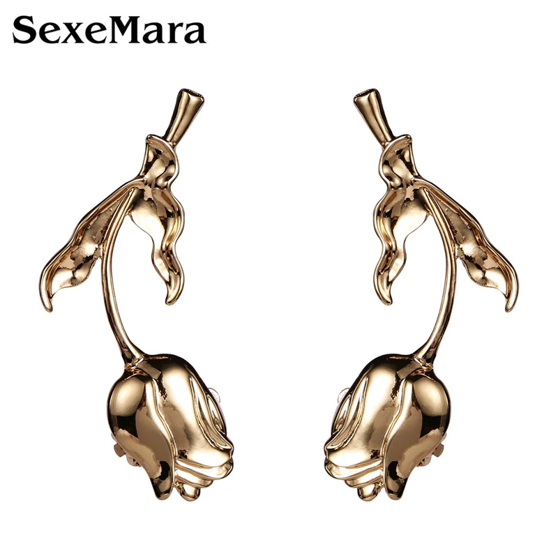 ss004 SexeMara, новинка, персональные геометрические акриловые большие висячие серьги, Мули-слой, звенья цепи, свисающие серьги для женщин, ювелирные изделия, Brincos - Окраска металла: ss004
