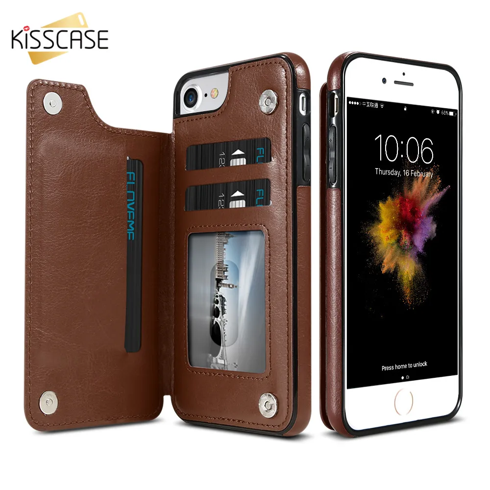 Floveme Роскошные из искусственной кожи Телефонные Чехлы для iPhone 6 6S плюс 7 Plus 5 5S SE