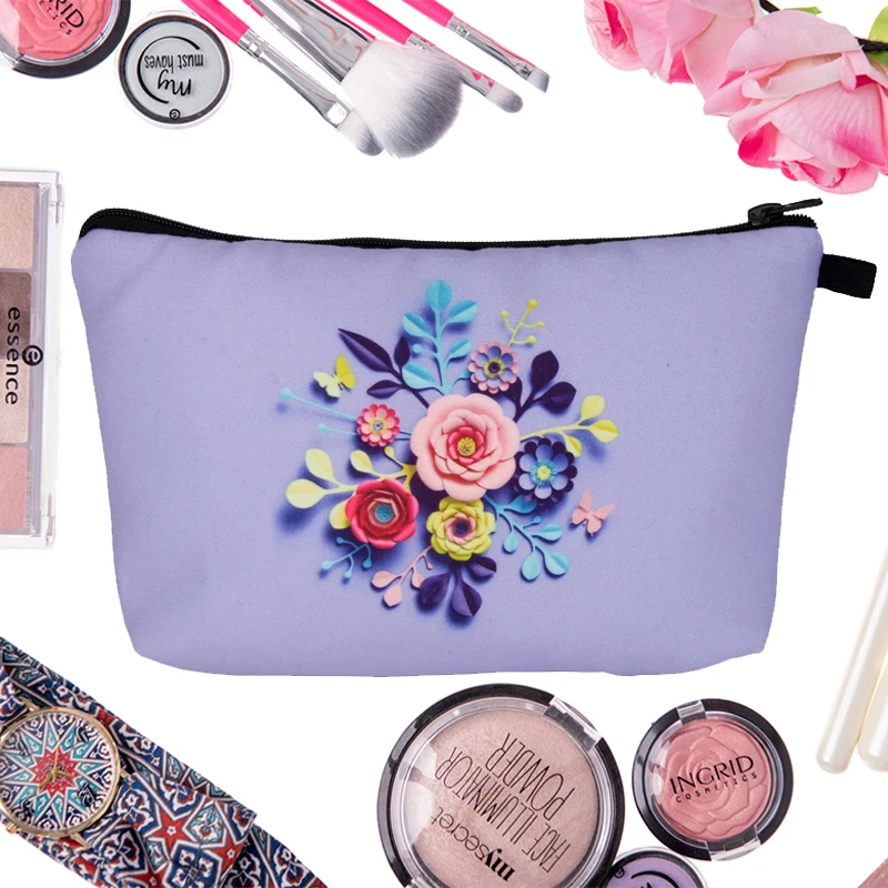 Jom Tokoy, косметичка-органайзер, сумка с цветочным 3d принтом, косметичка, модная женская брендовая косметичка