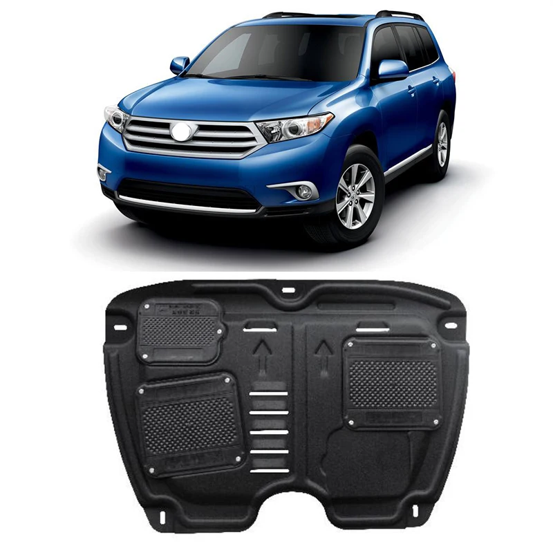 Автомобильный Стайлинг для Toyota Highlander пластиковая стальная защита двигателя для Highlander 2009-2013 противоскользящая пластина двигателя крыло 1 шт