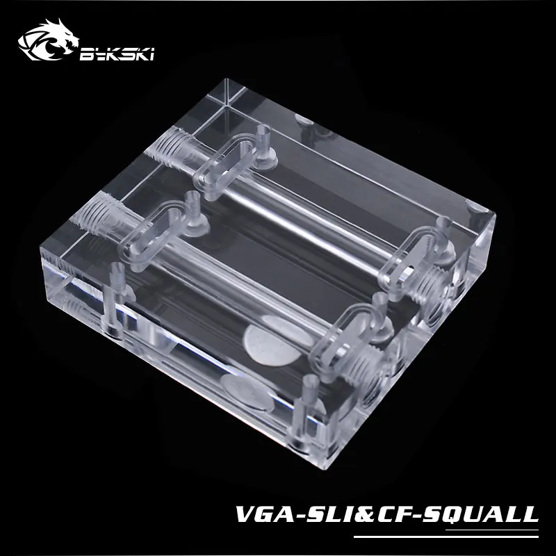 Bykski VGA-SLI& CF-SQUALL VGA блок водяного охлаждения SLI/Crossfire модуль мостовое соединение для двух или трех видеокарт