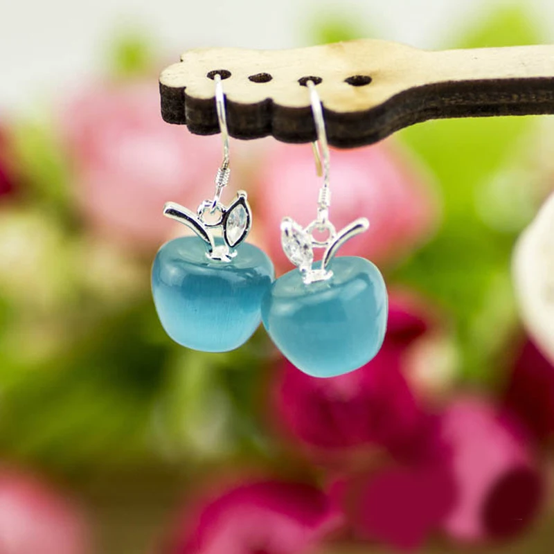 2018 sexy opal fruit apple lady earrings Six - color cartoon girl eardrop gift | Украшения и аксессуары