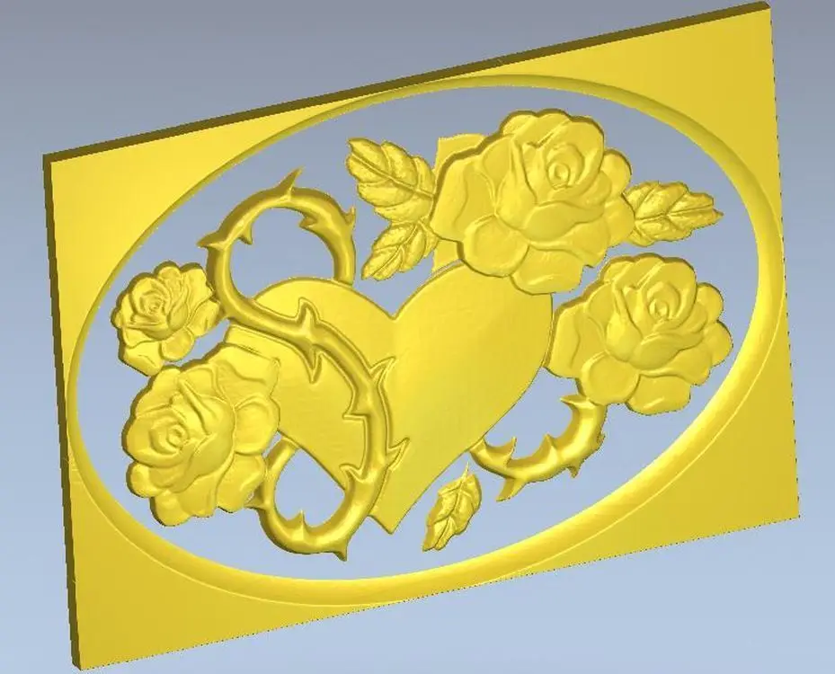 

3d модель, рельеф для ЧПУ в формате STL Flower_7
