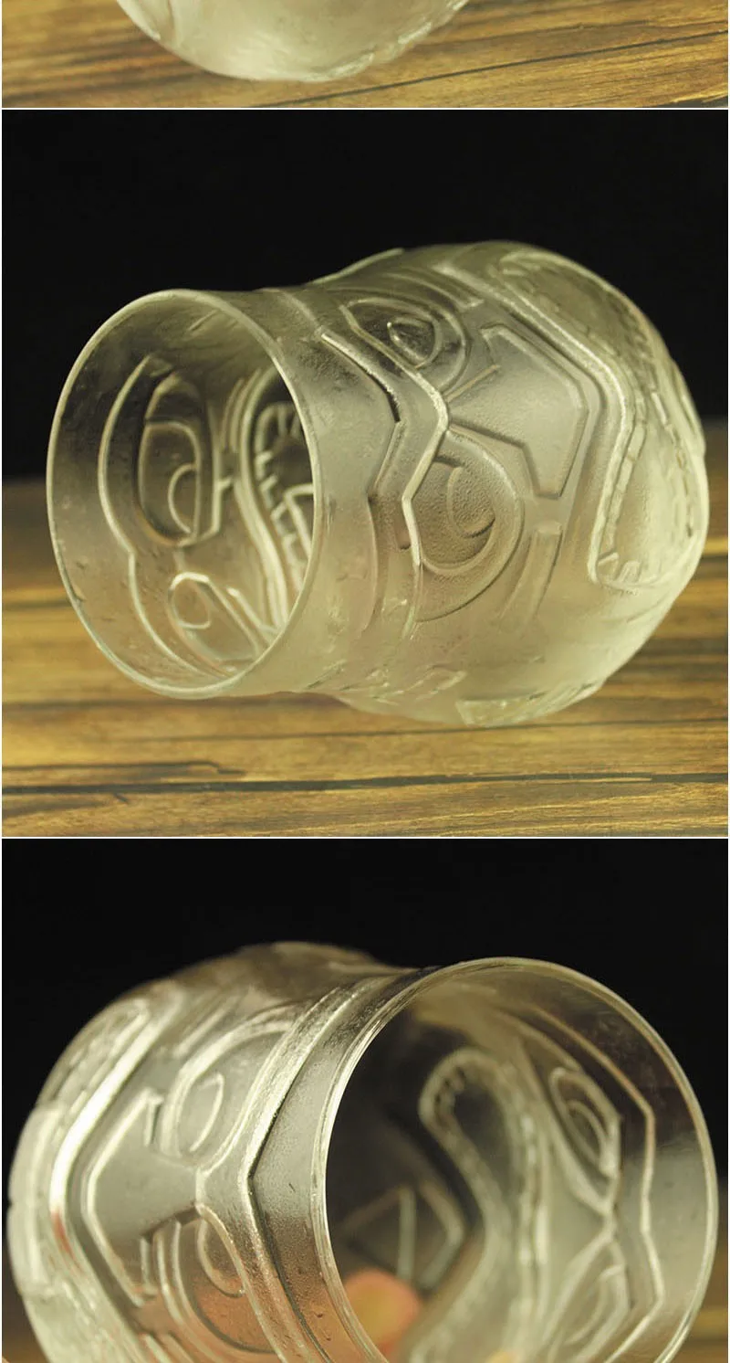 Толстые стеклянные чашки Tiki персонализированные коктейльные чашки Tiki чашки гримаса для Хэллоуина чашки