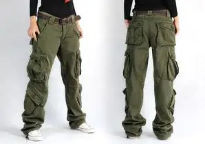 Женские штаны карго карман из хлопка в стиле хип хоп для отдыха брюки Свободные